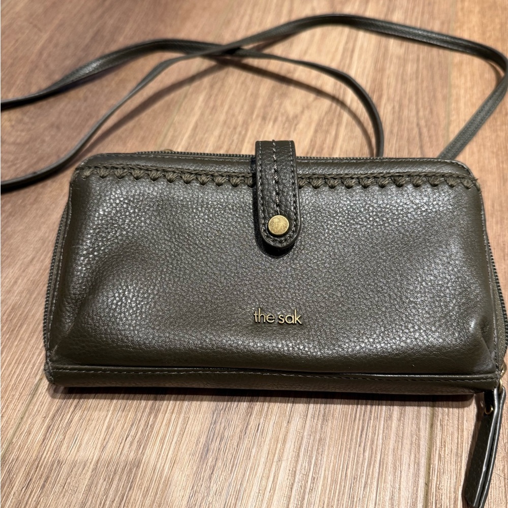 Green Leather Crossbody Bag - Picture 3 of 8